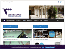 Tablet Screenshot of fondazionevenezia2000.org